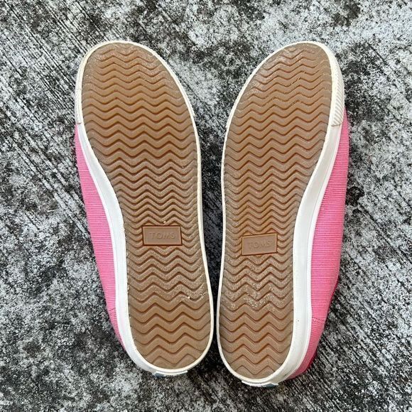 Toms Women's Heritage Canvas Caramel Sneaker Strawberry Milkshake Size 9.5M - Picture 6 of 7